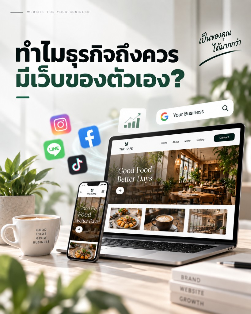 ทำไมธุรกิจถึงควรมีเว็บของตัวเอง