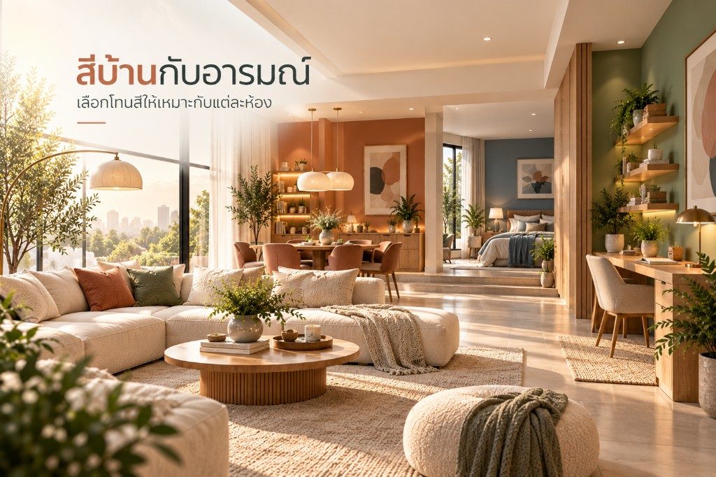 สีบ้านกับอารมณ์: 11 วิธีเลือกโทนสีให้เหมาะกับบุคลิกและกิจกรรมของแต่ละห้อง