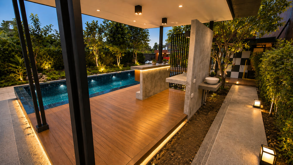 งานปรับปรุงภูมิทัศน์ สระว่ายน้ำ สวน และพื้นที่รอบบ้าน — ภาพที่ 1